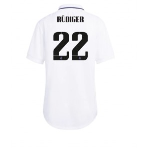 Real Madrid Antonio Rudiger #22 kläder Kvinnor 2022-23 Hemmatröja Kortärmad